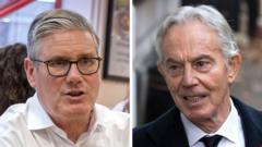 Starmer defends policy decisions as he hits back at Blair
